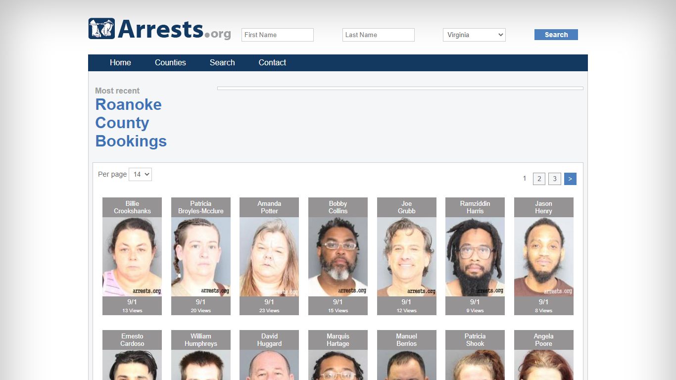 Roanoke County Arrests and Inmate Search